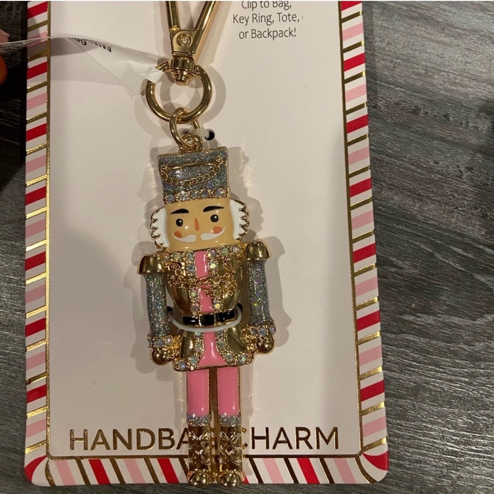 Rhinestone Nutcracker Handbag Charm